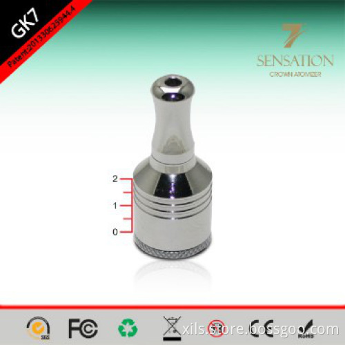 huge smoke 2ml atomizer 18650mah battery GK7 silver E-Cigs